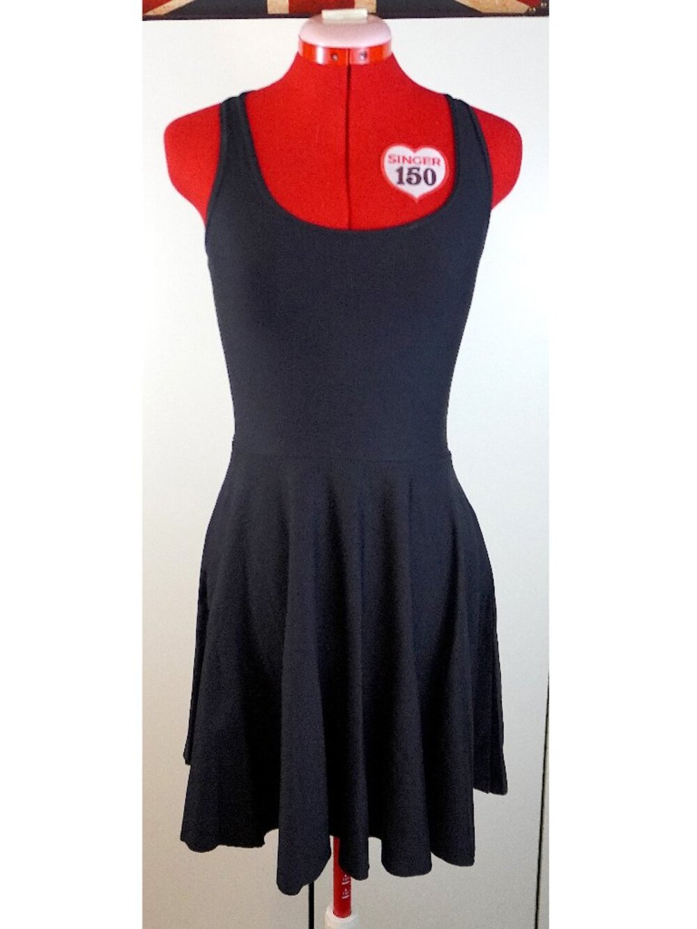 Black Milk Matte Reversible Skater Dress in Black